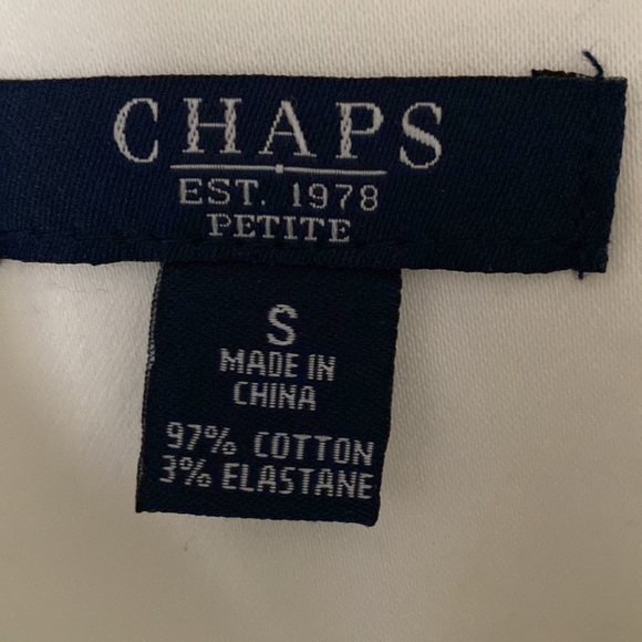 *NEW* “Chaps” white jacket; size small petite - Picture 8 of 11